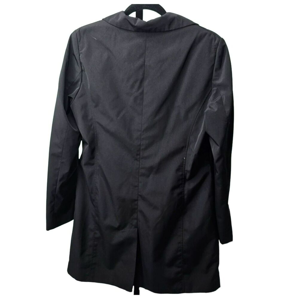 Calvin Klein Coat Womens Small Black Trench Windbreaker - Picture 2 of 7